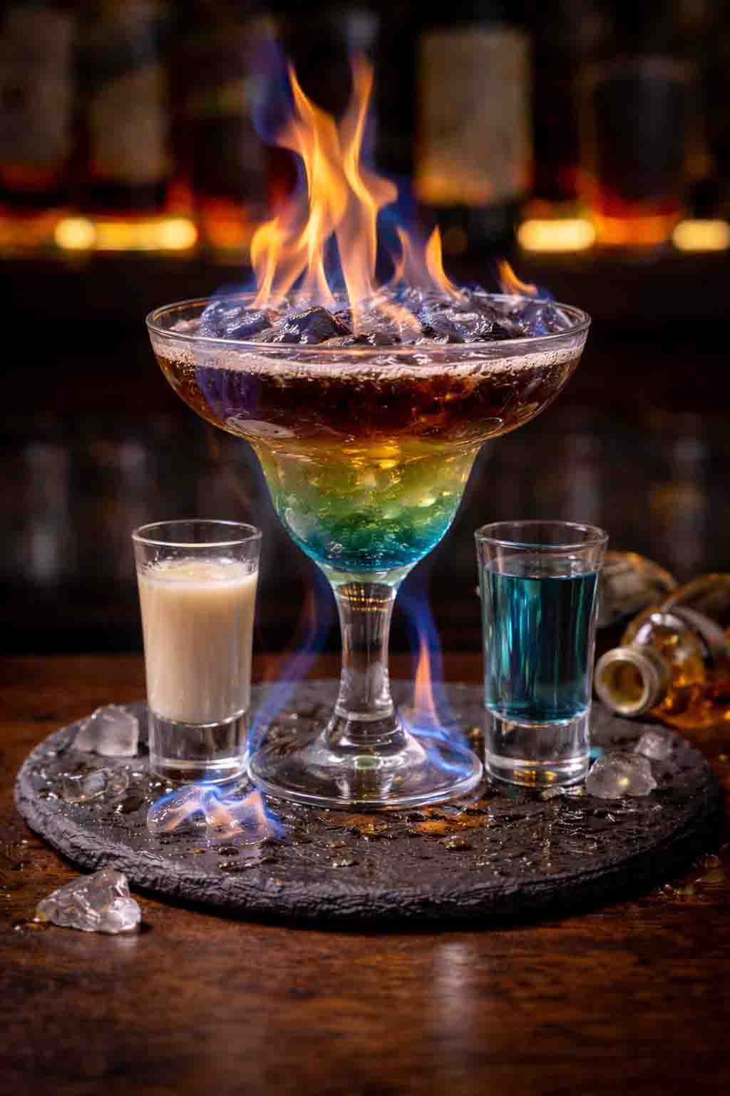 Flaming Lamborghini